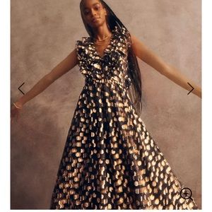 Madewell Metallic Maxi dress